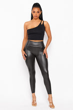 Load image into Gallery viewer, High Rise Faux Leather Matte Leggings
