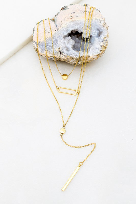 3 Layer Y Chain Necklace