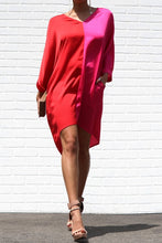 Load image into Gallery viewer, Satin V Neck Dress
