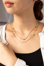 Load image into Gallery viewer, Bead &amp; Heart Charm Chain Necklace
