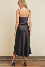 Load image into Gallery viewer, Side Button Surplice Midi Dress
