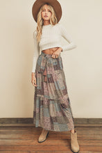 Load image into Gallery viewer, Patchwork Print Maxi Skirt
