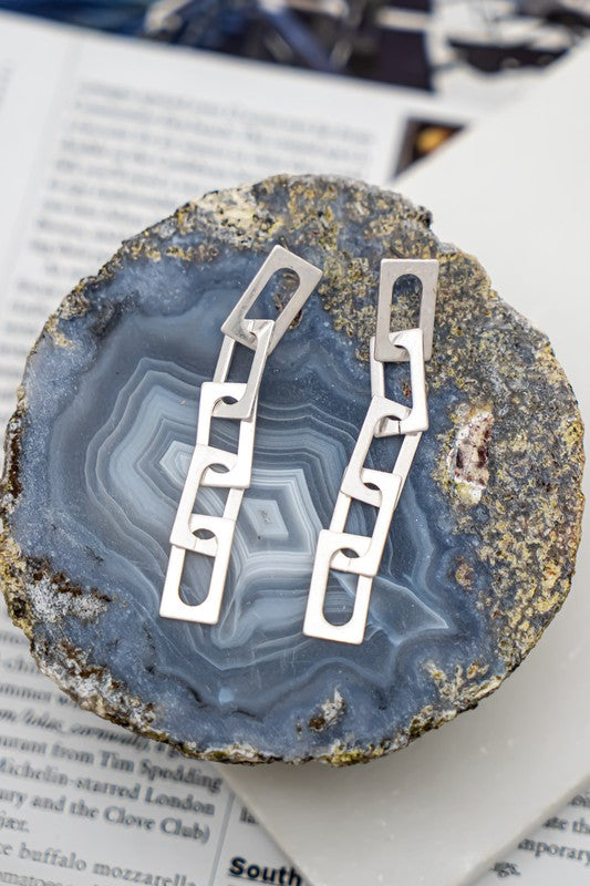 Cut Out Square Hoop Earrings