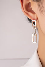 Load image into Gallery viewer, 3 Chunky Rectangle Chain Earrings
