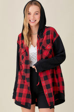 Load image into Gallery viewer, Plaid Hooded Shirt

