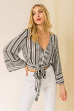 Load image into Gallery viewer, Striped Crop Top
