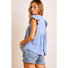 Load image into Gallery viewer, Ruffle Short Sleeve Top
