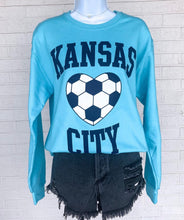Load image into Gallery viewer, Kansas City Soccer Heart Sweatshirt
