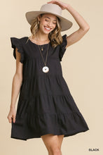 Load image into Gallery viewer, Poplin Sleeve Tiered Dress
