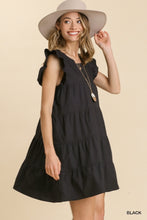 Load image into Gallery viewer, Poplin Sleeve Tiered Dress
