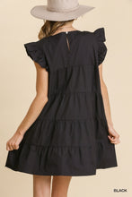 Load image into Gallery viewer, Poplin Sleeve Tiered Dress
